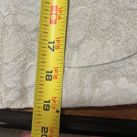 Banana Republic Cream Wool Brocade Tapered Cropped Blazer Size  2 Quiet Luxury - Picture 15 of 16